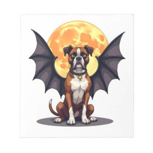 Fledermausflügel Boxer Notizblock