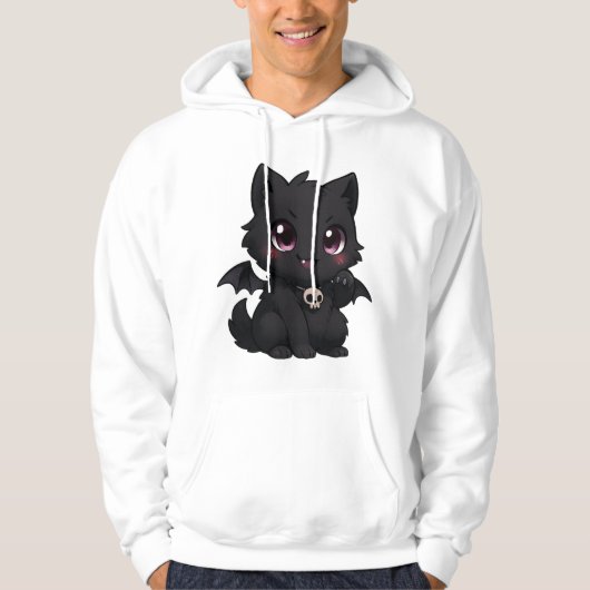 - "Fledermauskatze Blaze" Hoodie (Vorderseite)