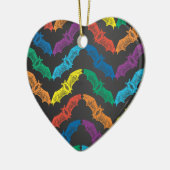 Fledermausornament Keramikornament (Links)