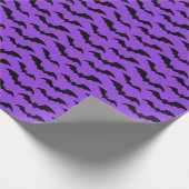 Fledermauspackpapier - Lila Hintergrund Geschenkpapier (Ecke)