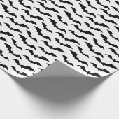 Fledermauspackpapier - Weißer Hintergrund Geschenkpapier (Ecke)