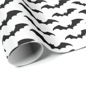 Fledermauspackpapier - Weißer Hintergrund Geschenkpapier (Rolleneckpunkt)
