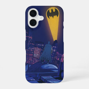 Fledermaussignal über Gotham iPhone 16 Hülle