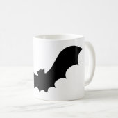 Fledermaussilhouette Kaffeetasse (VorderseiteRechts)