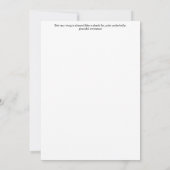 Flederrochen-Grußkarte Einladung (Rückseite)