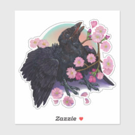 Fledgling Crow Aufkleber