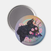 Fledgling Crow Magnet (Vorderseite/Rückseite)