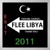FLEE LIBYA POSTER (Vorne)