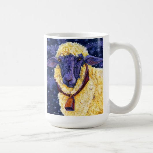 Fleece auf Erde - Starry Nachtschaf-Kaffee-Tasse Kaffeetasse (Rechts)
