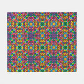 Fleece Blanke für Name Quilt-Muster anpassen (Vorderseite (Horizontal))