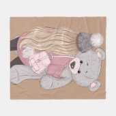 Fleece Blanket, 50"x60" (Vorderseite (Horizontal))