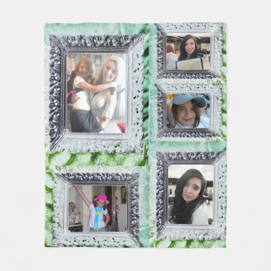 Fleece Blanket 5 Silver Frame Foto Inserts (Vorderseite)