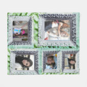 Fleece Blanket 5 Silver Frame Foto Inserts (Vorderseite (Horizontal))