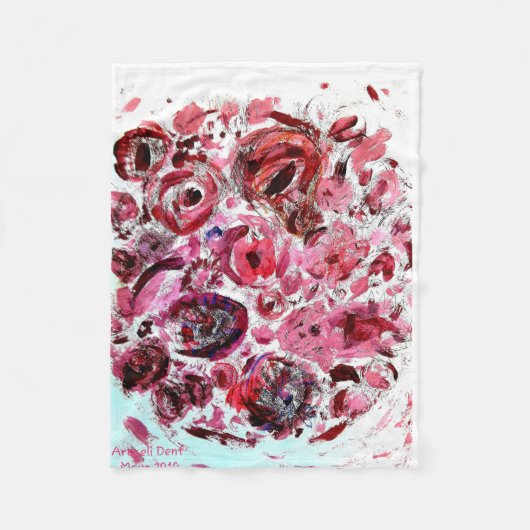 Fleece Blanket, 76,2 cm x 101,6 cm rot (Vorderseite)