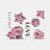 Fleece Blanket, 76,2 cm x 101,6 cm rot (Vorderseite (Horizontal))