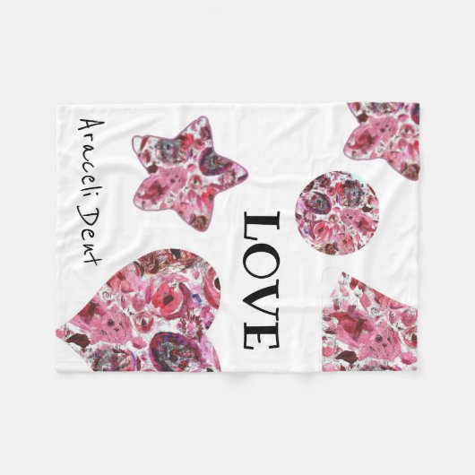 Fleece Blanket, 76,2 cm x 101,6 cm rot (Vorderseite (Horizontal))