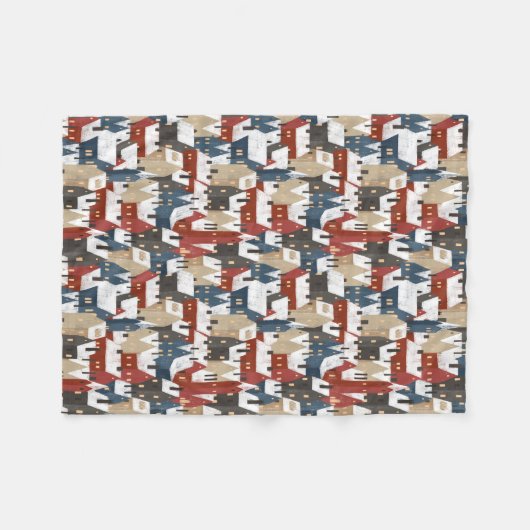 Fleece Blanket 76,2cmx101,6cm - Christmas Pattern (Vorderseite (Horizontal))