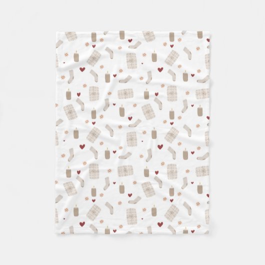 Fleece Blanket 76,2cmx101,6cm - Christmas Pattern (Vorderseite)