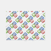 Fleece Blanket/ABC Blocks (Vorderseite (Horizontal))