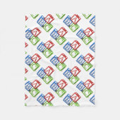 Fleece Blanket/ABC Blocks (Vorderseite)