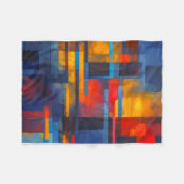 Fleece Blanket (Abstract Design) (Vorderseite (Horizontal))