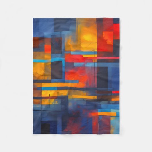 Fleece Blanket (Abstract Design) (Vorderseite)