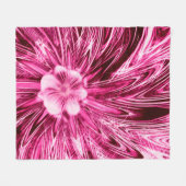 Fleece Blanket Abstrakt Lines Lila Blume (Vorderseite (Horizontal))