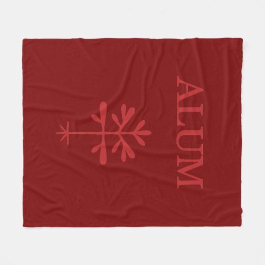 Fleece Blanket, Alum Red (Vorderseite (Horizontal))