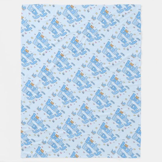 Fleece Blanket/Baby Boy (Vorderseite)