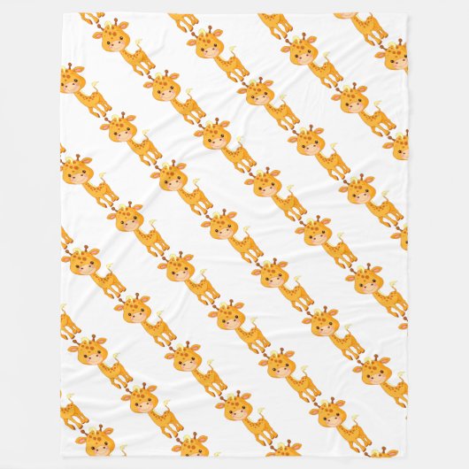 Fleece Blanket/Baby Giraffen (Vorderseite)