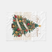 Fleece Blanket-Baby Merry Christmas Fleece Blanket (Vorderseite (Horizontal))