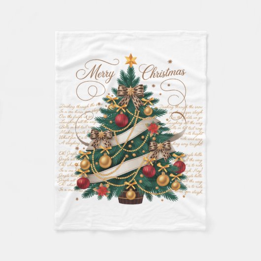 Fleece Blanket-Baby Merry Christmas Fleece Blanket (Vorderseite)