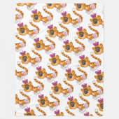 Fleece Blanket/Baby Tigers (Vorderseite)