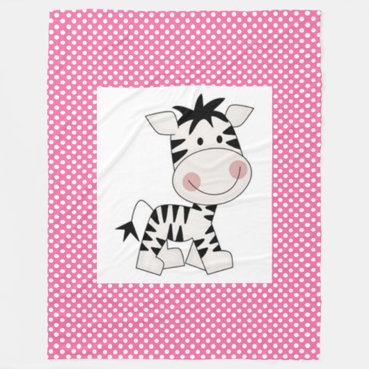 Fleece Blanket/Baby Zebra (Vorderseite)