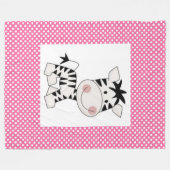 Fleece Blanket/Baby Zebra (Vorderseite (Horizontal))