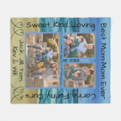 Fleece Blanket "Beach Bitte" Foto Blanket (Vorderseite (Horizontal))