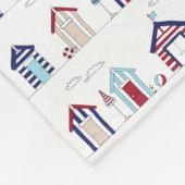 Fleece Blanket - Beach Huts (Ecke)