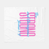 Fleece Blanket Bible Verse Joshua 1:9 (Vorderseite (Horizontal))