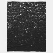 Fleece Blanket Black Crystal Bling Strass (Vorderseite)