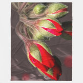 Fleece Blanket Blanket rot und dunkel (Vorderseite)