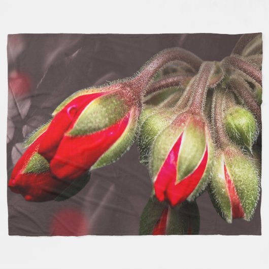 Fleece Blanket Blanket rot und dunkel (Vorderseite (Horizontal))