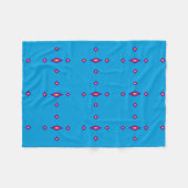Fleece Blanket - Blau mit Rainbow Diamonds (Vorderseite (Horizontal))