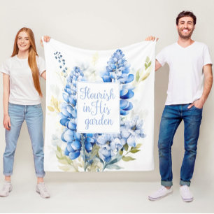 Fleece Blanket Blühte in seinem Garden Bluebonnet