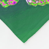 Fleece Blanket/Blume und Butterfly (Ecke)