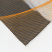 Fleece Blanket Blume Weiß Schwarz Orange (Ecke)