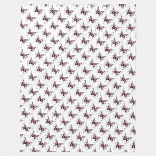Fleece Blanket/Butterfly (Vorderseite)