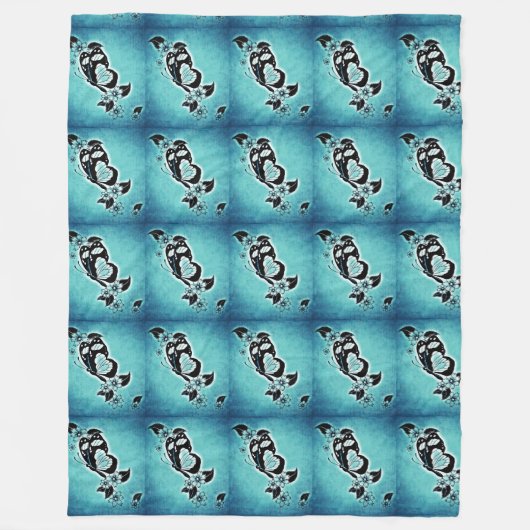Fleece Blanket/Butterfly (Vorderseite)