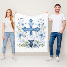 Fleece Blanket Christlicher Glaube in Vollblut