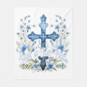 Fleece Blanket Christlicher Glaube in Vollblut (Vorderseite)