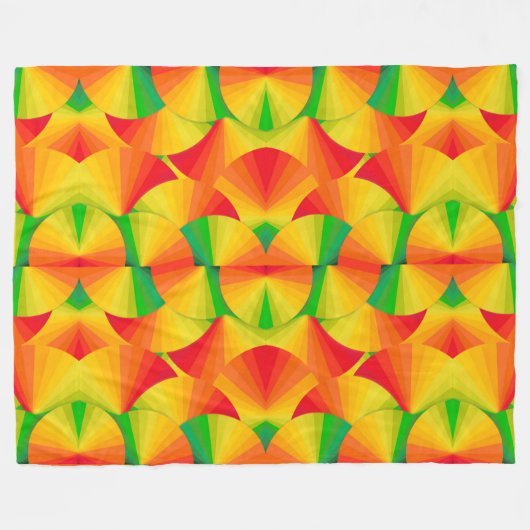 Fleece Blanket - Citrus Fans (Vorderseite (Horizontal))